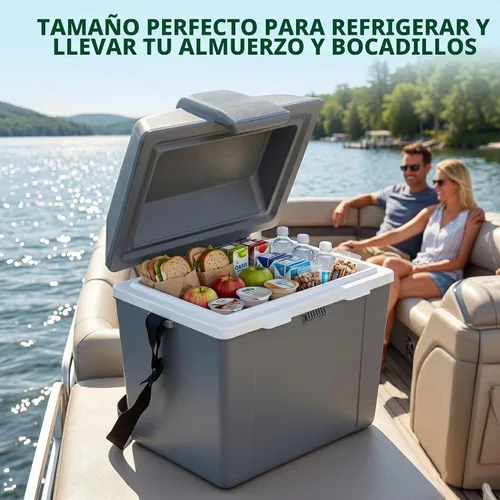 Vista 7 de Koolatron Traveller lll Refrigerador termoeléctrico, gris