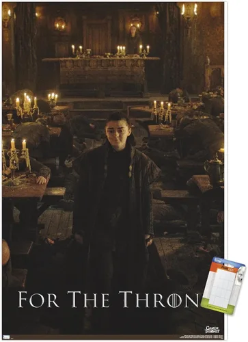 Vista 10 de Trends International Juego de tronos - Póster de pared de Arya Stark, 14.725 x 22.375 pulgadas, versión enmarcada de madera de granero