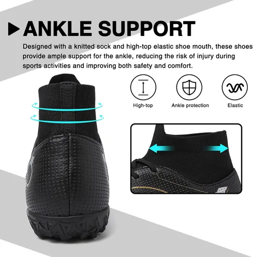 Vista 4 de Zapatos de fútbol para hombre y mujer, zapatos de fútbol para niño grande AGTF