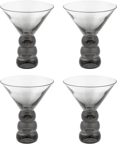 Vista 3 de Karma Regalos, Lexi Martini Glass Blackberry Set De Cuatro