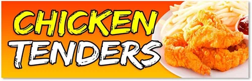 Vista 2 de Chicken Tenders - Cartel de vinilo pequeño - 24x60