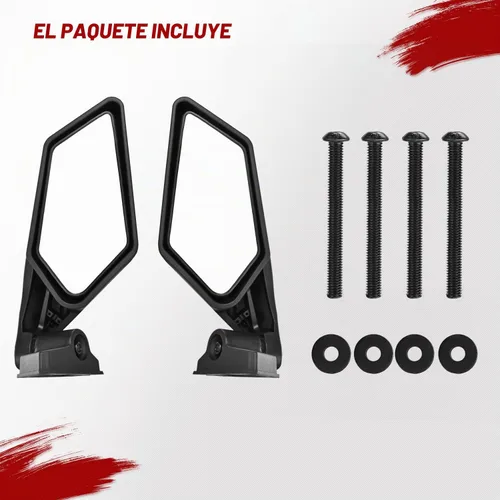 Vista 8 de Frokom Espejos laterales X3 – Can Am Maverick X3 Max X RS/DS/MR/Turbo/R/RR, diseño ajustable y separable