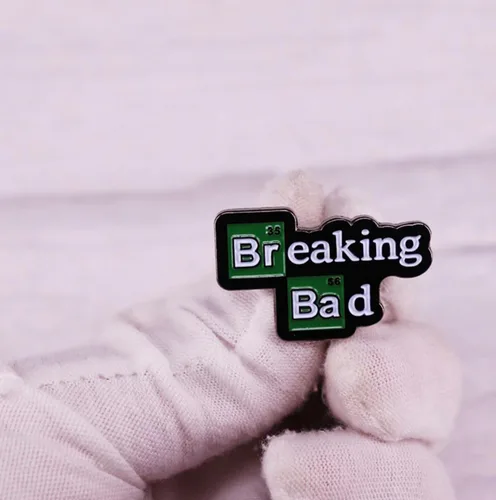 Vista 2 de Breaking Bad TV Programa Título Logo Better Call Saul 1.2" Esmalte Pin Badge, Esmalte, Esmalte