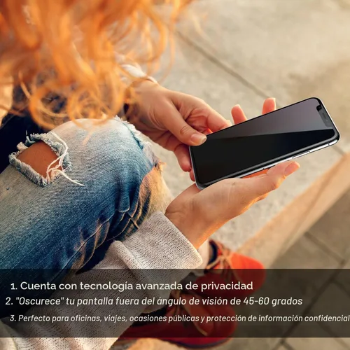 Vista 5 de Protector de pantalla de privacidad de vidrio templado para teléfono celular (negro, paquete de 2), compatible con iPhone 11/XR de 6.1 pulgadas