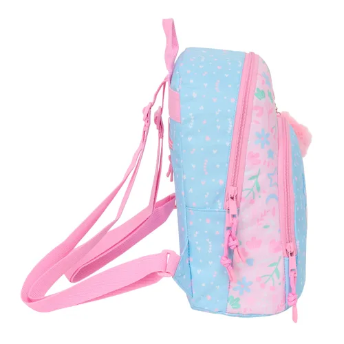 Vista 3 de Mochila BlackFit8 Smile Rosa Azul claro 25 x 30 x 13 cm Mini