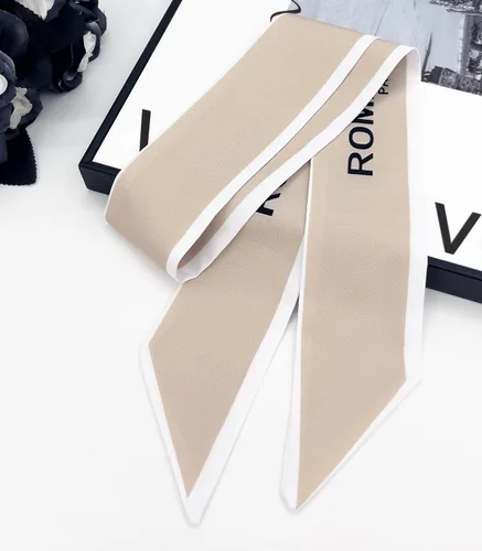 Vista 29 de Women's Designer Neckerchief Handbag Handle Ribbon Fashion Scarf Letter Printed Hair Tie