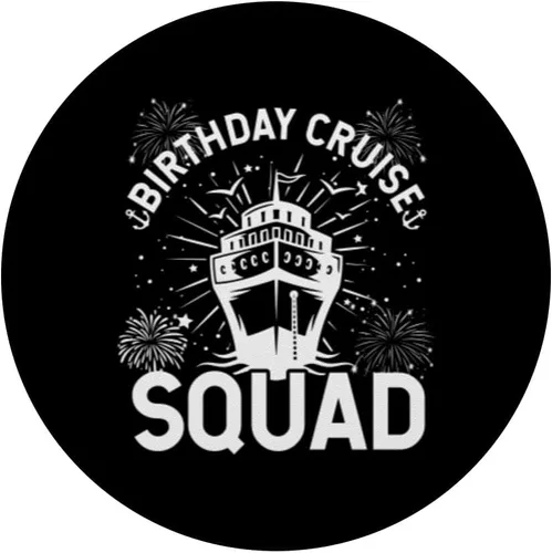 Vista 3 de Birthday Cruise Squad Memories Family Cruise Holiday PopSockets Swappable PopGrip