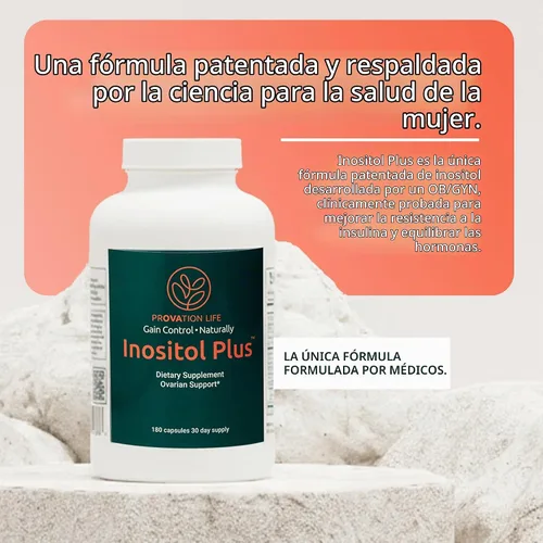 Vista 2 de Suplemento para mujeres, mezcla de mio-inositol y D-Chiro 40:1 con 12 ingredientes, 180 cápsulas