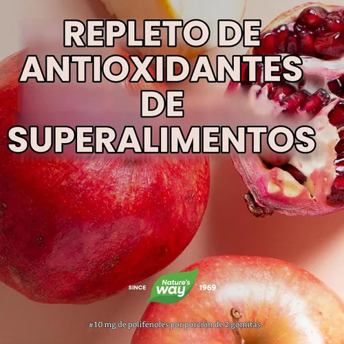 Vista 3 de Nature's Way ¡Alive! Gomitas multivitamínicas para mujer, vitaminas A, C