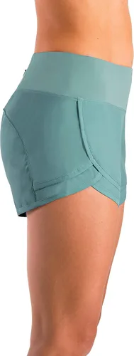 Vista 3 de Pantalones cortos ligeros para correr con forro de malla WOD de 3 pulgadas para mujer con bolsillo para teléfono, 0