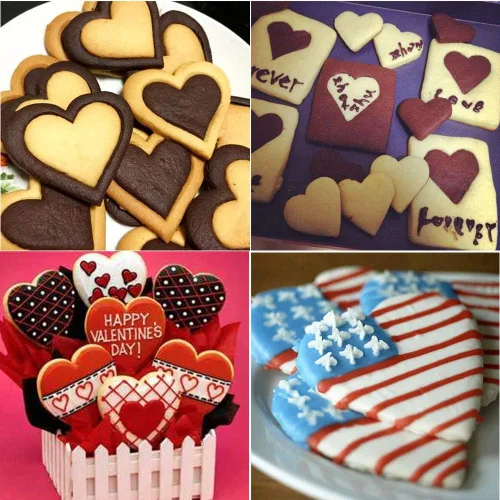 Vista 4 de BakingWorld Juego de 9 cortadores de galletas de acero inoxidable con forma de corazón, para pasteles, galletas