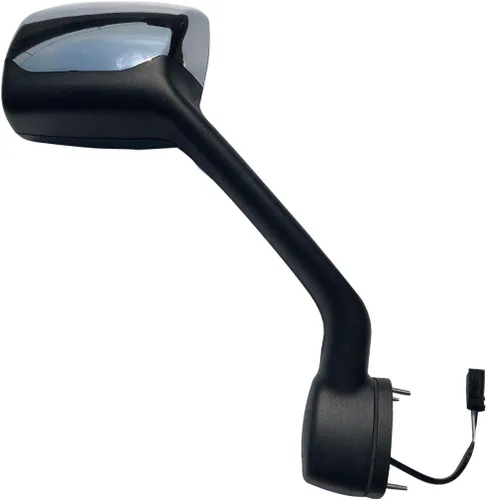 Vista 8 de Espejo de Capó de Repuesto Cromado Compatible con Kenworth T680 Peterbilt 579 587 (Lado del Conductor (LH) Negro)