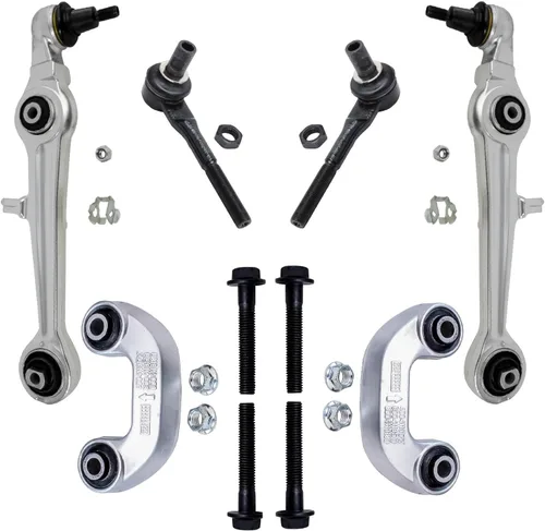 Vista 114 de Detroit Axle - Kit de extremo delantero para Chrysler 300 Dodge Charger 2011-2023 Challenger, 2 Lower Rearward Control Arms 2 Outer Tie Rods 2
