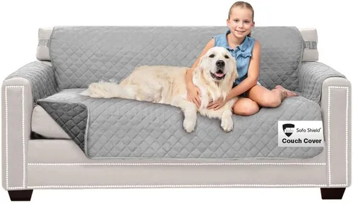 Vista 44 de Sofa Shield - Funda para sofá Loveseat con correa patentada, protector de cojín, funda reversible diseñada en EE. UU. resistente a manchas