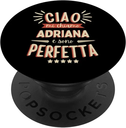 Vista 6 de Adriana Idea Regalo Personalizzata Amica Nome Divertente PopSockets MagSafe PopGrip for iPhone