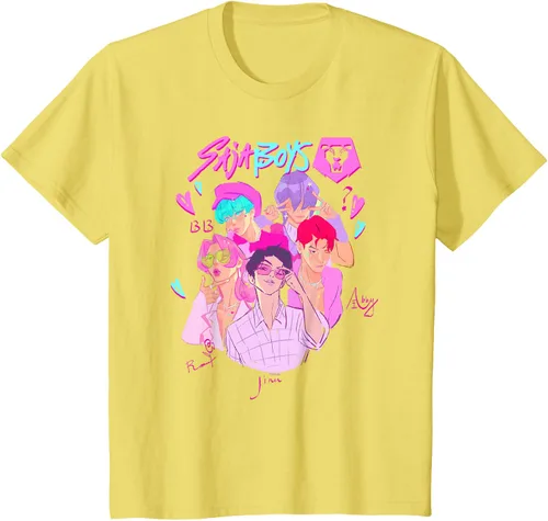 Vista 33 de Kpop Demon Hunters Camiseta Saja Boys Heartthrob con licencia