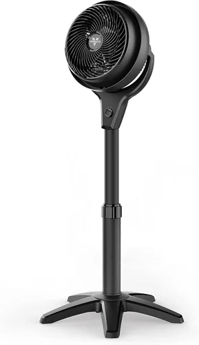 Vista 2 de Vornado Ventilador de pedestal de circulación de aire 602 para toda la habitación con 3 velocidades, altura ajustable, personal, negro y Vornado 460
