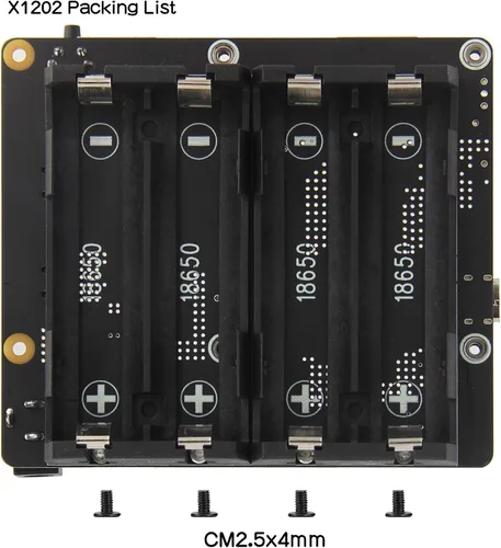 Vista 7 de Geekworm X1202 - Placa de expansión UPS de 5 V para Raspberry Pi 5, entrada ancha de 6-18 V Max 5.1V 5A Output, Power Management, Auto Power On