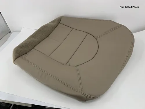 Vista 4 de 2000 Ford F250 F350 F450 Lariat Super Duty - Funda de asiento de piel sintética (vinilo) de repuesto en color marrón pergamino medio