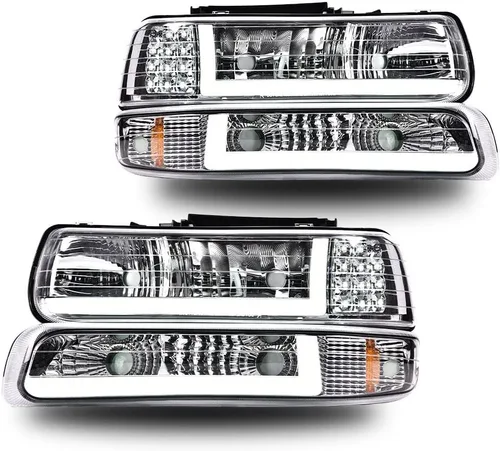 Vista 54 de CHEDA Conjunto de Faros Delanteros Faro Compatible con GMC Canyon/Chevy Colorado 2004-2012 Conjunto de Faros Luces de Parachoques