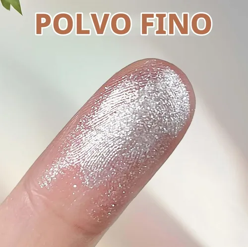 Vista 5 de Polvo de uñas con efecto espejo súper brillante