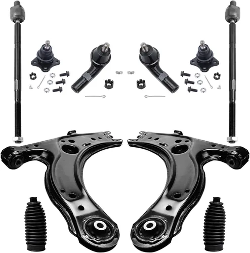 Vista 11 de Detroit Axle - Kit de suspensión delantera de 10 piezas para Chevrolet Trailblazer GMC Envoy 2004-2007 2005 2006 Soportes de brazo de control