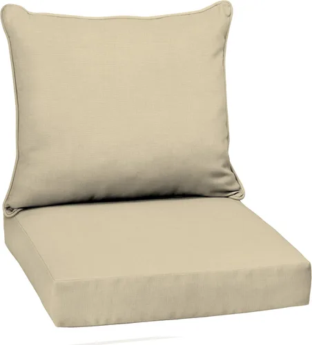 Vista 35 de Arden - Juego de cojines de asiento profundo para exteriores, 22x24, aguamarina