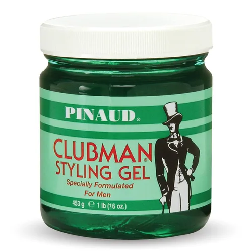 Vista 6 de Clubman Pinaud Gel para peinar el cabello, gel para el cabello difícil de sostener y de alto brillo para hombres, fórmula sin alcohol, aseo