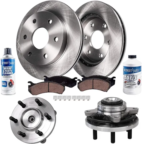 Vista 93 de Detroit Axle - Rotores de freno para Jeep Compass 2015-2022 Renegade 2016-2022 Fiat 500X 2016-2022, 2018, 2019, 2020, 2021. Reemplazo de rotores