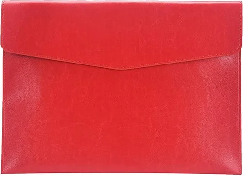Vista 8 de Carpeta de Archivo de Cuero PU Enyuwlcm A4 Envelopera con Cierre de Presión para Recibos y Contratos Negra