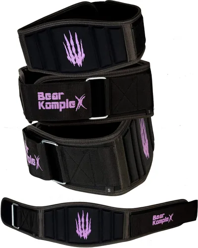 Vista 7 de Bear KompleX Cinturón de levantamiento de pesas para hombres y mujeres, ajustable, cómodo y de perfil bajo, cinturón resistente para levantamiento