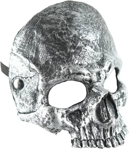 Vista 3 de Máscara facial de calavera de espuma, accesorio de disfraz de Halloween