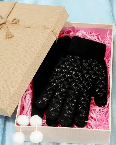 Vista 7 de SATINIOR Guantes de invierno para hombre, 4 pares de guantes cálidos con forro polar para pantalla táctil, guantes térmicos para clima frío