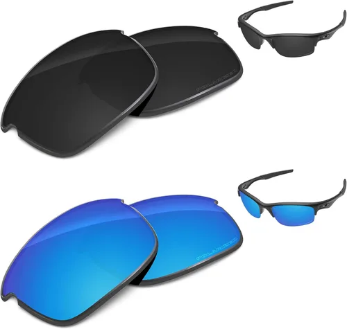 Vista 24 de Lentes de repuesto de rendimiento compatibles con Oakley Bottle Rocket OO9164 policarbonato polarizado grabado al aguafuerte, amarillo dorado Oro