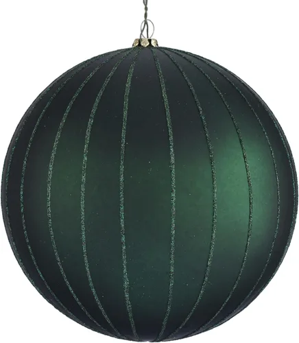 Vista 33 de Vickerman Adorno navideño de bola de avena mate con purpurina de 5 pulgadas. Incluye 4 piezas por bolsa.
