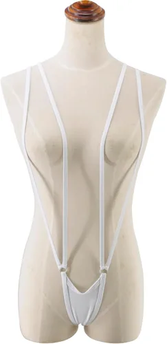 Vista 2 de SHERRYLO Bikini de tirachinas para mujer en topless G String Bottom Extreme Suspender Sling Micro Bikinis