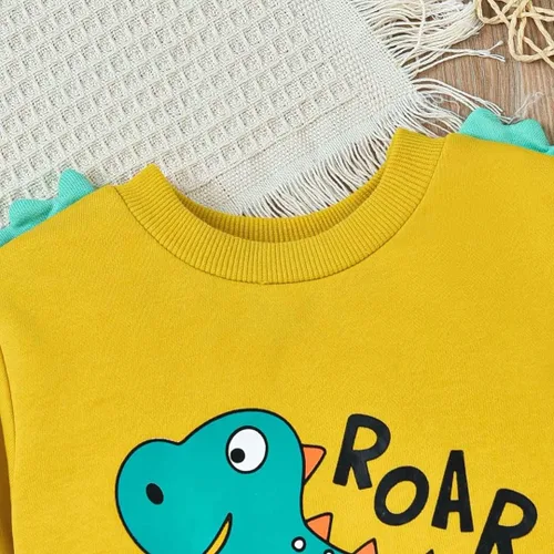 Vista 6 de Conjunto de 2 piezas de ropa para bebé niño pequeño para otoño e invierno