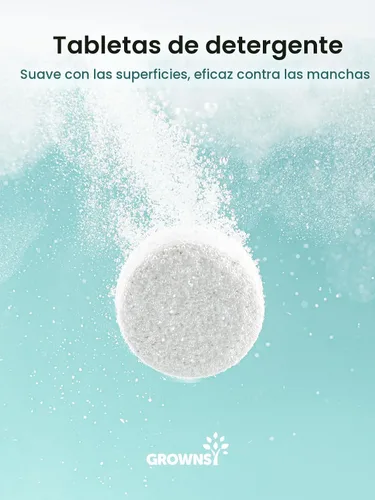 Vista 6 de GROWNSY Tabletas detergentes para lavadora de botellas de 130