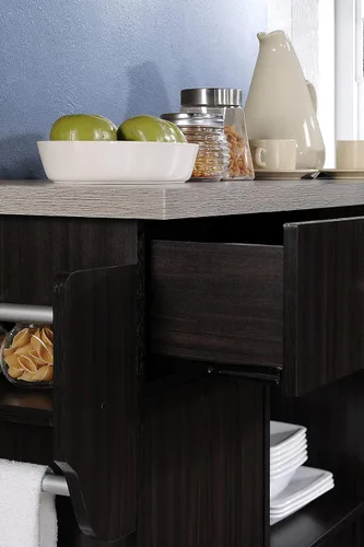 Vista 8 de Hodedah. Isla de cocina con especiero, Madera, Chocolate