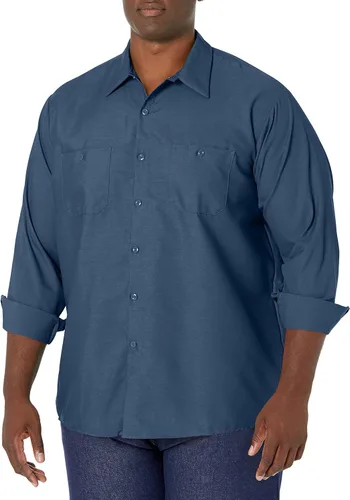 Vista 11 de Red Kap Camisa de trabajo industrial de manga larga para hombre Caqui