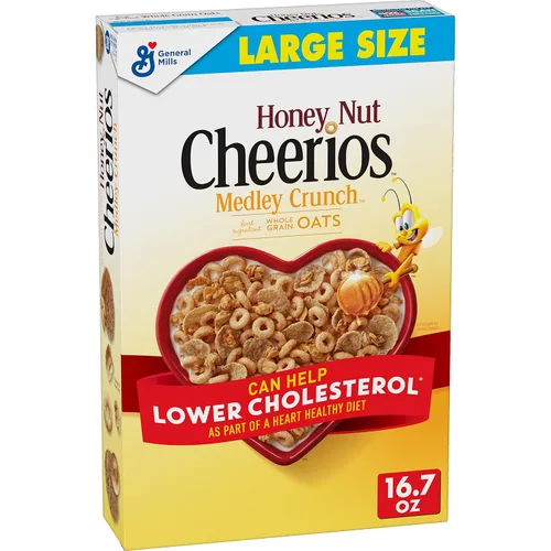 Vista 12 de Cheerios Cereal de desayuno sin gluten de avena integral, bolsa de 2.2 onzas (paquete de 5)