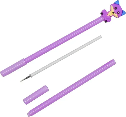 Vista 6 de 12 Uds lindo Kawaii Fox Bolígrafos Novedad Dibujos Animados Animal Gel Pen Foxes Pen 0.020 in Tinta Negra Para La Escuela Casa Oficina Papelería