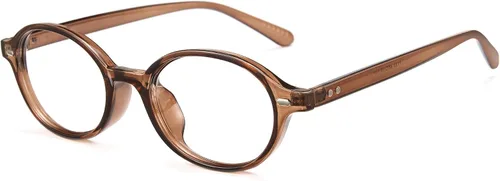 Vista 8 de Cyxus Retro Oval Blue Light Glasses for Women Reduce Eye Strain 8162 UV Protection,Eye Protection,Fashion Nerd Y2K Style,Ideal for Daily Wear
