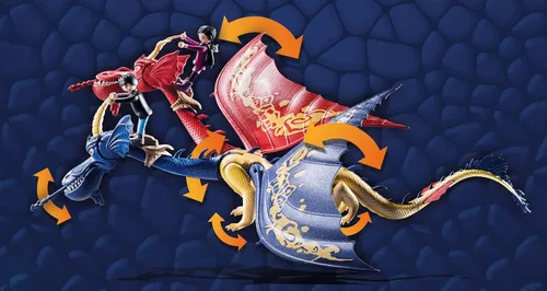 Vista 5 de Dragones de Playmobil Nine Realms: Wu, Wei y Jun