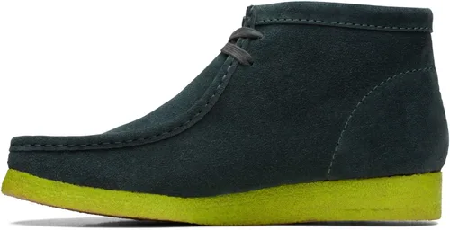 Vista 40 de Clarks Wallabee Chukka Botas para hombre cera de abeja cuero