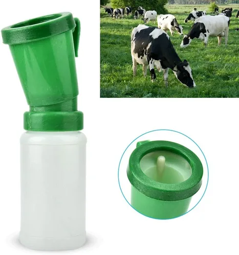 Vista 4 de plplaaoo - Taza de inmersión para pezones, taza de leche de cabra sin reflujo, 1 taza de inmersión de tetina de cabra, desinfección de limpieza