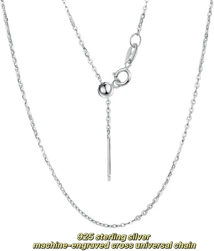 Vista 3 de Collar con colgante de cristal de plata de ley 925, collar de cristal curativo ajustable para mujer