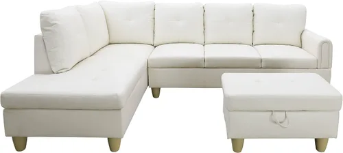 Vista 4 de Star Home Living Leviticus Sofá seccional con otomana 9722A-3PC