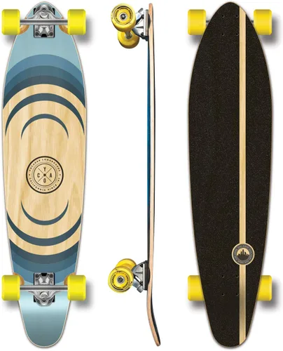 Vista 10 de Yocaher Earth Series - Patinetas completas Longboard con BlackWidow Premium 80A Grip Tape Aluminio Truck ABEC-9 Rodamiento 2.756 in Ruedas