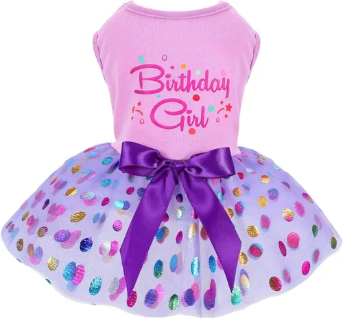 Vista 20 de Yikeyo Vestido de perro para primavera y verano, ropa de perro para perros pequeños, falda para perros pequeños, vestidos de cachorro, vestido